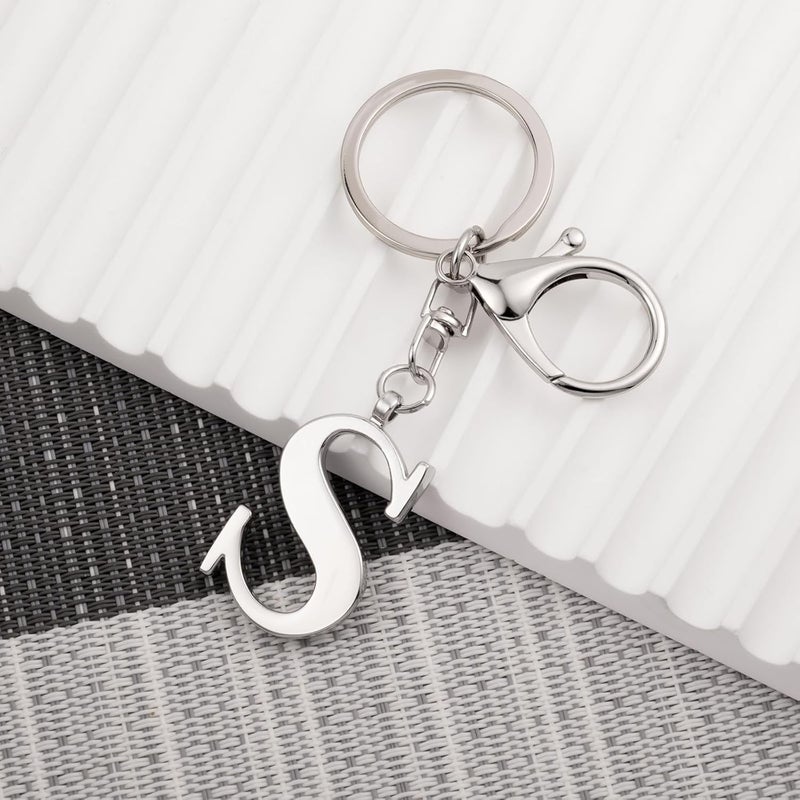 LAXPICOL Gold Letter A-Z Keychain for Women Bag Charms Purse Charms For Handbags Metal Alphabet Initial Letter Keychain - Image 2